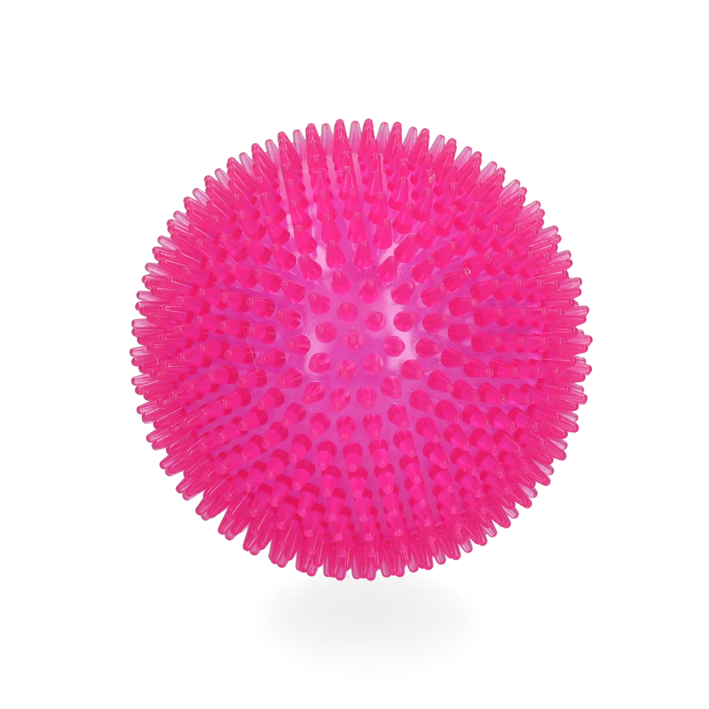 Palla per cani con punte e squeaker, L 10,5 cm, rosa – Dog Comets Exoplanet - immagine 2