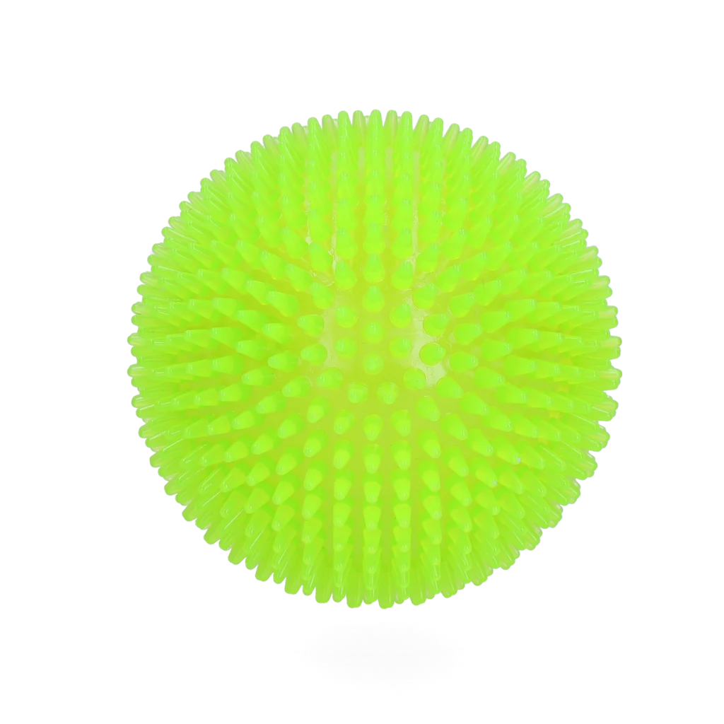 Palla a riccio per cani con fischietto, verde L, 10,5 cm – Dog Comets Exoplanet - immagine 2