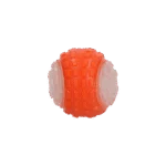 Palla per cani con parte luminosa e squeaker S, 5 cm, Arancione – Dog Comets Glow In The Dark Moon Bal - immagine 3