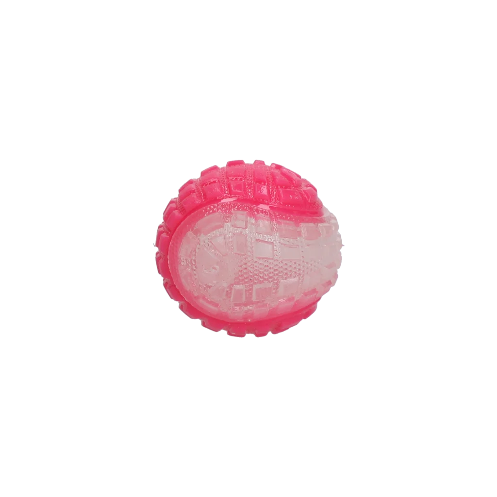 Pallina per cani con parte luminosa e squeaker S, 5 cm, rosa – Dog Comets Glow In The Dark Moon Bal - immagine 2