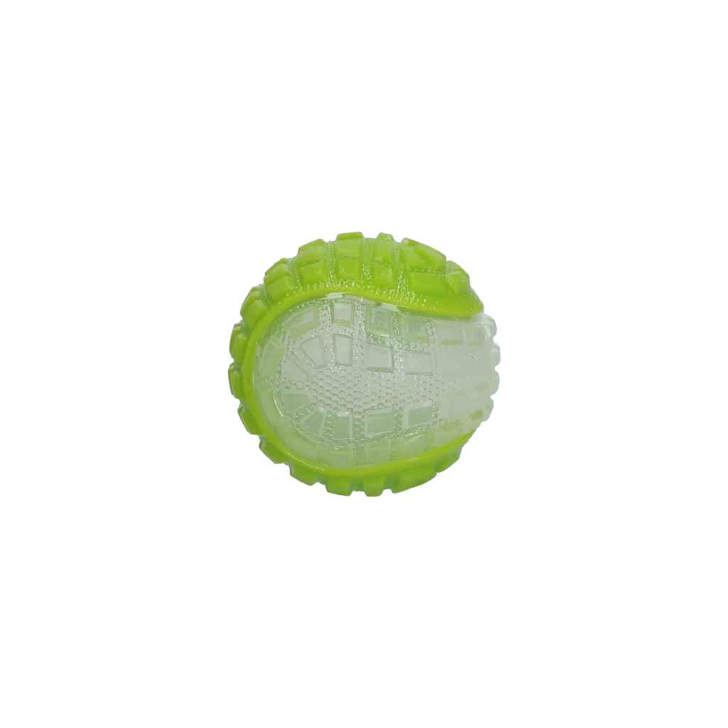 Pallina per cani con parte luminosa e squeaker S, 5 cm, verde – Dog Comets Glow In The Dark Moon Bal - immagine 2