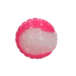 Palla per cani con parte luminosa e sonaglio M, 7,5 cm, rosa – Dog Comets Glow In The Dark Moon Bal - immagine 2