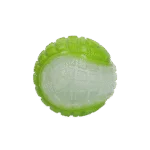 Palla luminosa per cani con fischietto, M 7,5 cm, verde – Dog Comets Glow In The Dark Moon Bal - immagine 2