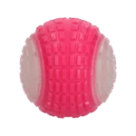 Palla luminosa per cani con fischietto, L 10 cm, rosa – Dog Comets Glow In The Dark Moon Bal - immagine 3
