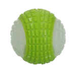 Palla luminosa per cani con sonaglio, L 10 cm, verde – Dog Comets Glow In The Dark Moon Bal - immagine 3
