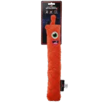 Bastoncino da lancio in peluche per cani con squeaker, arancione L, 32 cm – Dog Comets Invaders