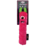 Gioco da riporto per cani in peluche con squeaker, rosa M, 22,5 cm – Dog Comets Invaders