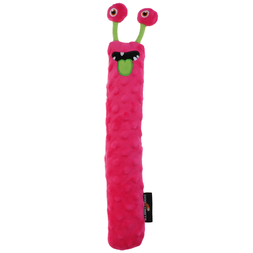 Gioco da riporto per cani in peluche con squeaker, rosa L, 32 cm – Dog Comets Invaders - immagine 2