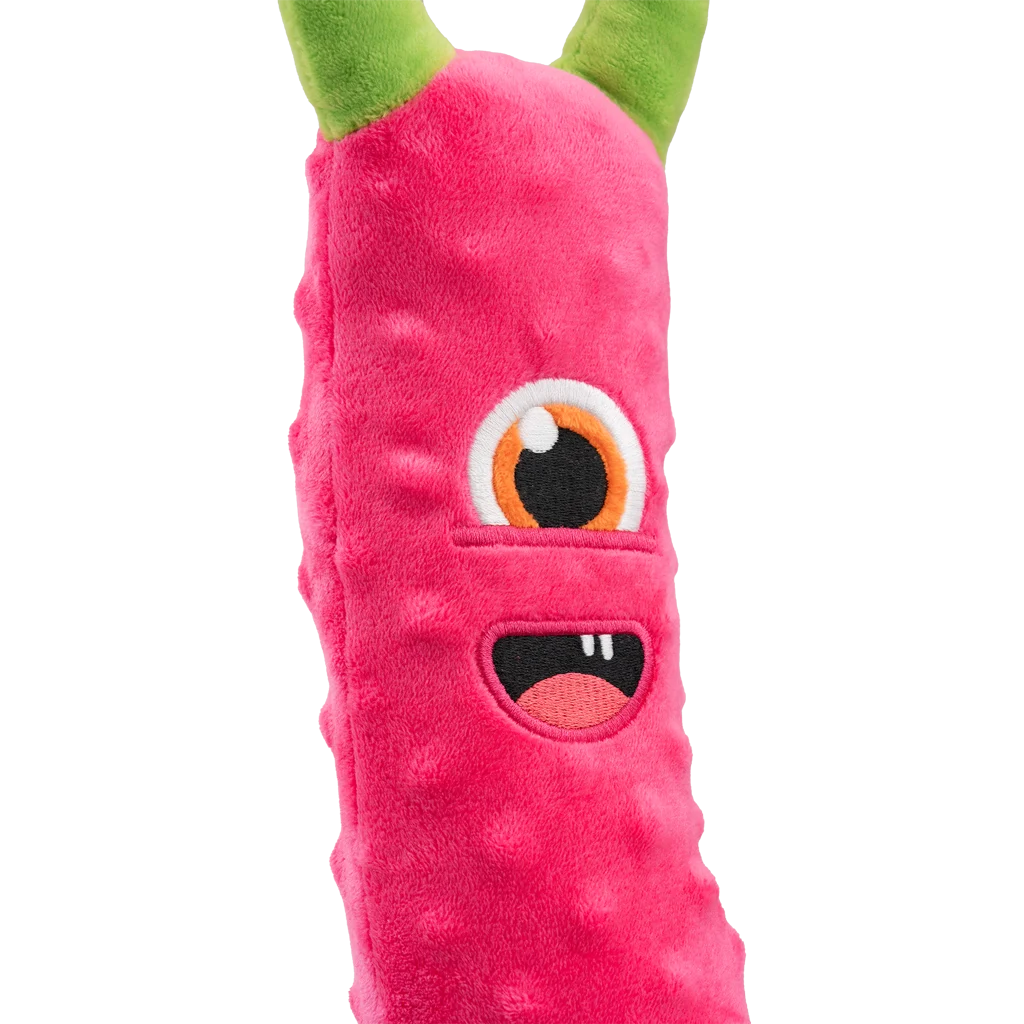 Grande peluche per cani con 3 squeaker, rosa, 150 cm – Dog Comets Invaders XXL - immagine 5