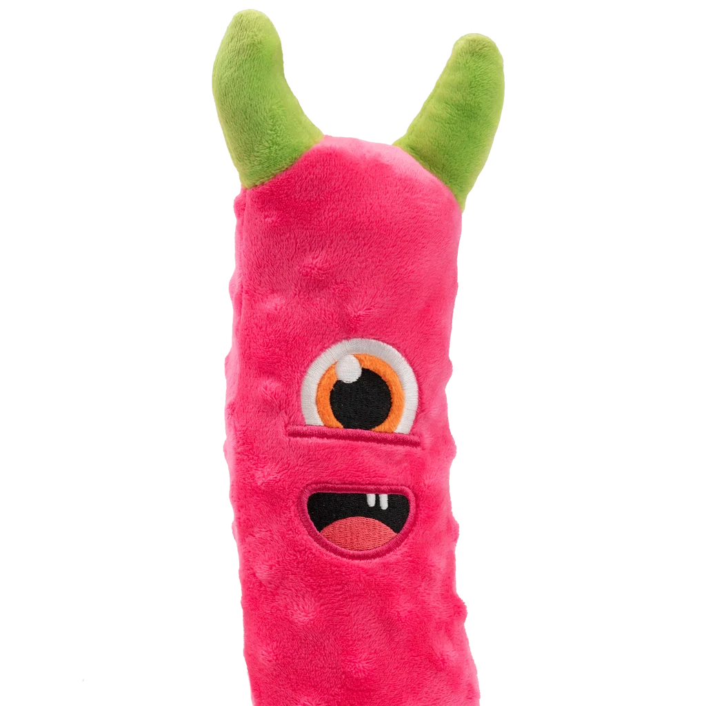 Grande peluche per cani con 3 squeaker, rosa, 150 cm – Dog Comets Invaders XXL - immagine 3