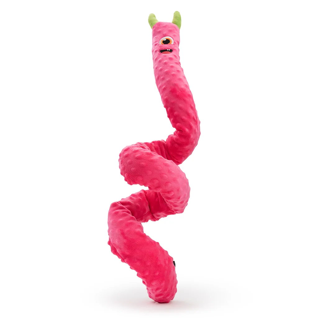 Grande peluche per cani con 3 squeaker, rosa, 150 cm – Dog Comets Invaders XXL - immagine 4