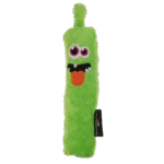 Bastone da riporto in peluche per cani con squeaker, verde M, 22,5 cm – Dog Comets Invaders - immagine 2