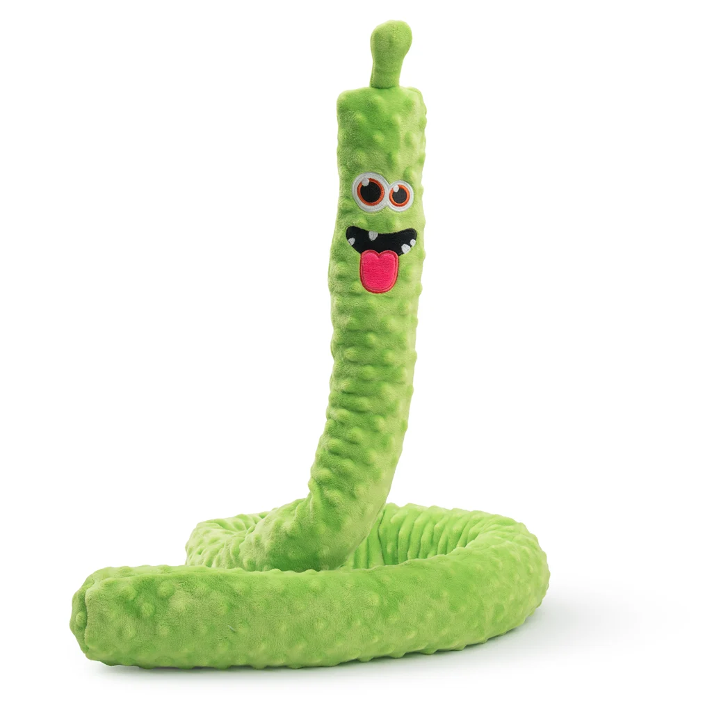 Grande peluche per cani con 3 dispositivi sonori, verde, 150 cm – Dog Comets Invaders XXL - immagine 2