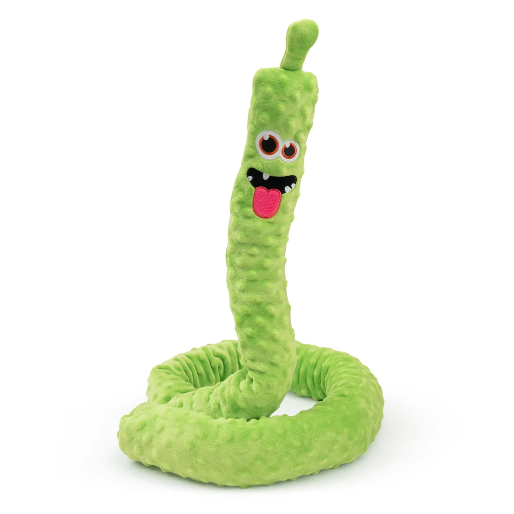 Grande peluche per cani con 3 dispositivi sonori, verde, 150 cm – Dog Comets Invaders XXL - immagine 4