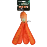 Gioco per cani con squeaker e tentacoli fruscianti, M 28 cm, arancione – Dog Comets Alien Octo