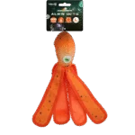 Giocattolo per cani con squeaker e tentacoli fruscianti, L 37 cm, arancione – Dog Comets Alien Octo