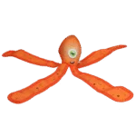Giocattolo per cani con squeaker e tentacoli fruscianti, L 37 cm, arancione – Dog Comets Alien Octo - immagine 2
