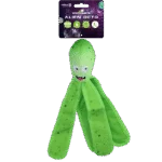 Gioco per cani con squeaker e tentacoli fruscianti, L 37 cm, verde – Dog Comets Alien Octo