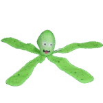 Gioco per cani con squeaker e tentacoli fruscianti, L 37 cm, verde – Dog Comets Alien Octo - immagine 2