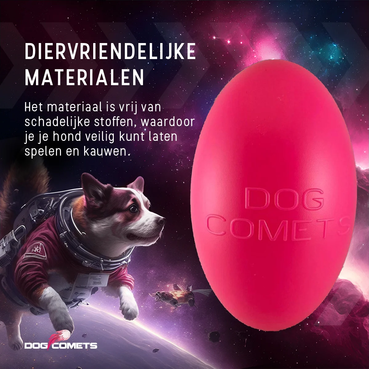 Giocattolo da riporto per cani, galleggiante, 20 cm, rosa – Dog Comets Pan-Stars - immagine 4