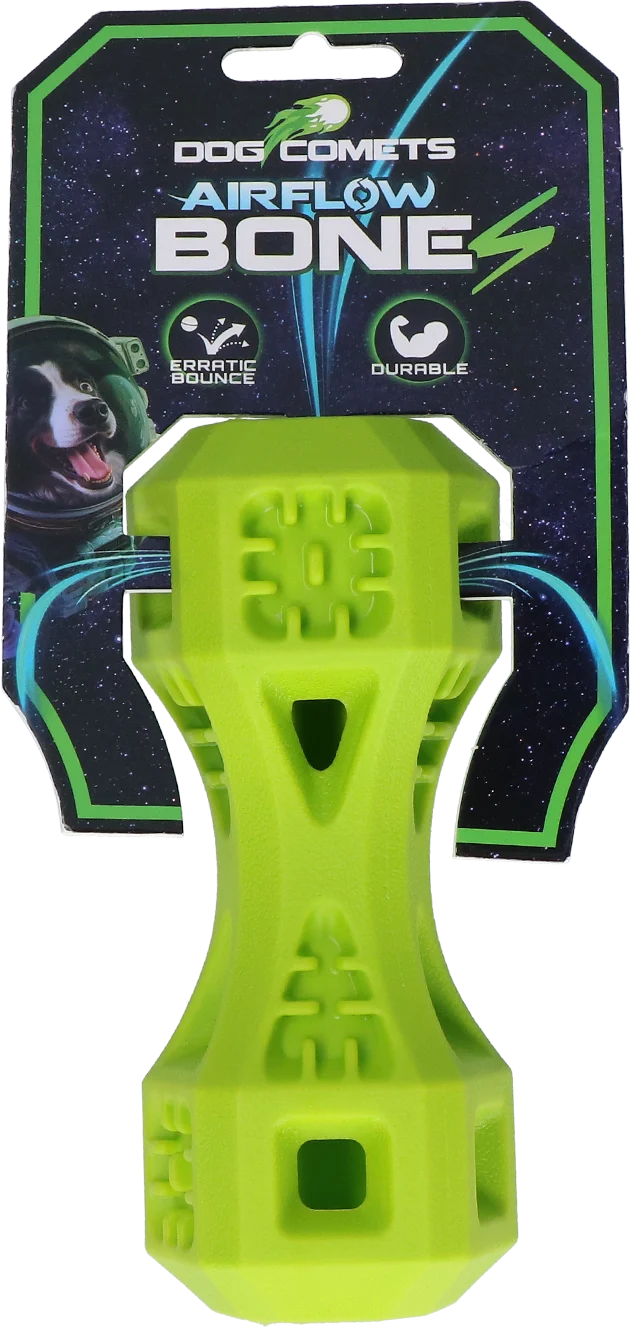 Osso da riporto con aperture, verde S – Dog Comets Airflow Bone - immagine 1