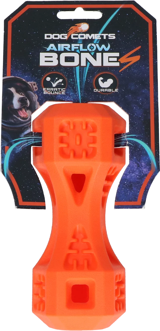 Osso da riporto con aperture, arancione S – Dog Comets Airflow Bone - immagine 1