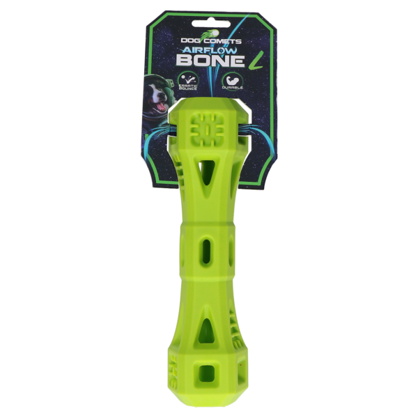 Osso da riporto con aperture, verde L – Dog Comets Airflow Bone