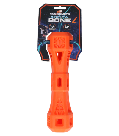 Osso da riporto con aperture per l’aria, arancione L – Dog Comets Airflow Bone