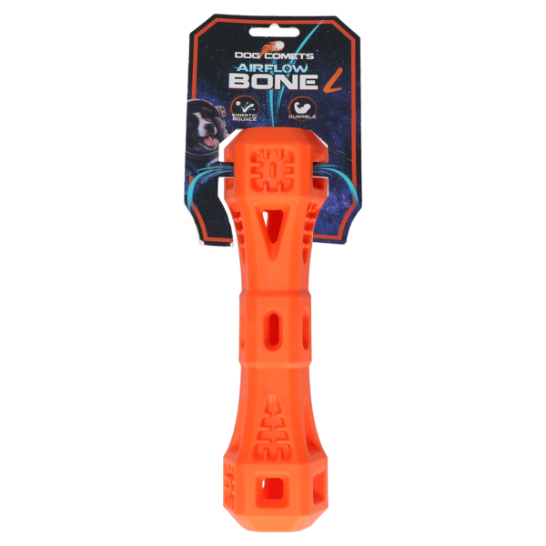 Osso da riporto con aperture per l’aria, arancione L – Dog Comets Airflow Bone
