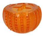 Gioco premiante in gomma TPR, arancione, ø 7 cm – Dog Comets Ceres - Treat Locker - immagine 3