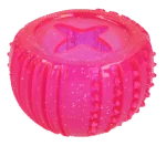 Gioco premiante in gomma TPR, rosa, ø 7 cm – Dog Comets Ceres - Treat Locker - immagine 2