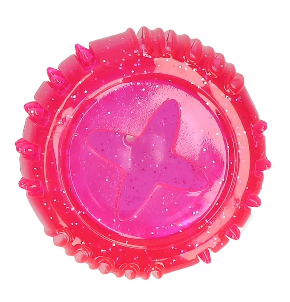 Gioco premiante in gomma TPR, rosa, ø 7 cm – Dog Comets Ceres - Treat Locker - immagine 3