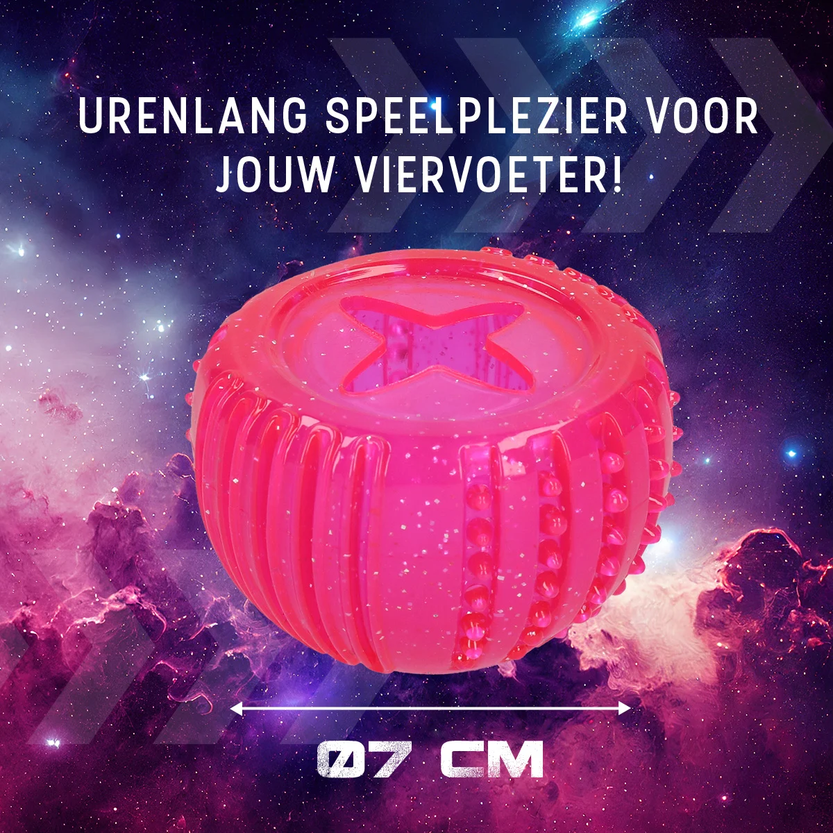 Gioco premiante in gomma TPR, rosa, ø 7 cm – Dog Comets Ceres - Treat Locker - immagine 5