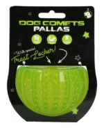 Gioco premio in gomma TPR, verde, ø 7 cm – Dog Comets Ceres - Treat Locker