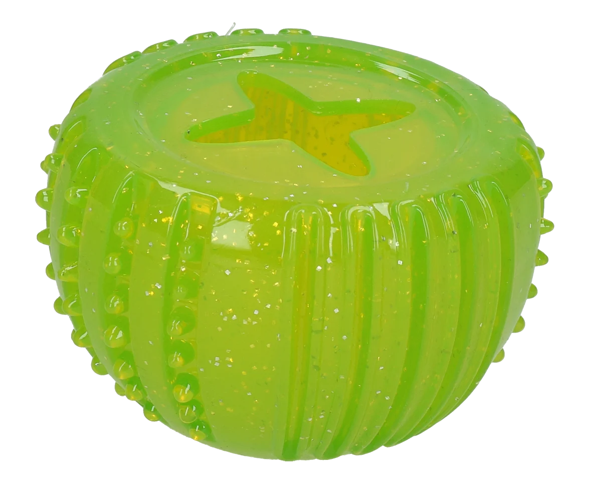 Gioco premio in gomma TPR, verde, ø 7 cm – Dog Comets Ceres - Treat Locker - immagine 2
