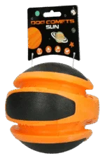 Pallina rimbalzante per cani arancione, 14 cm – Dog Comets Planets