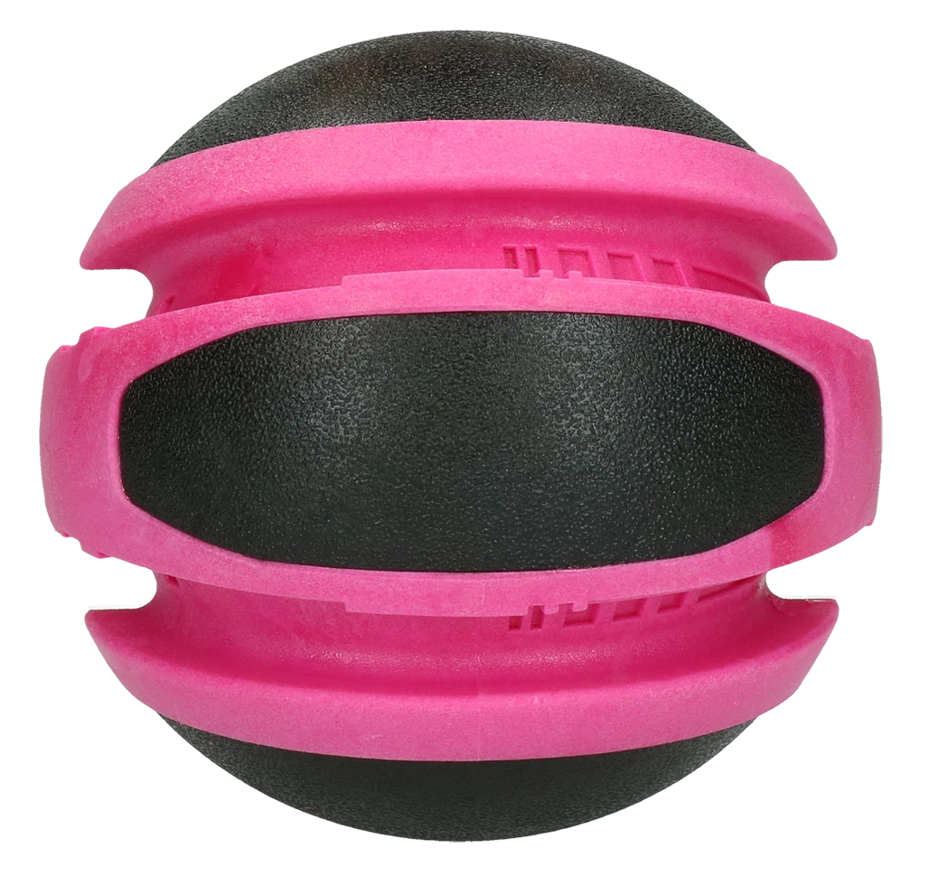 Pallina rimbalzante per cani rosa, 14 cm – Dog Comets Planets - immagine 3