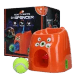Gioco da riporto con premio snack, include 1 pallina da tennis – Dog Comets D1spencer Fetch and Treat