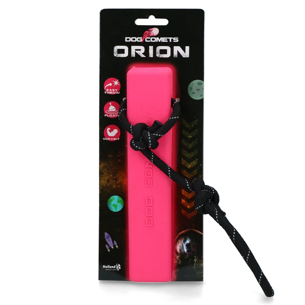 Riportello con corda, galleggiante, 20 x 4 x 4 cm, rosa – Dog Comets Orion - immagine 1