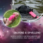 Riportello con corda, galleggiante, 20 x 4 x 4 cm, rosa – Dog Comets Orion - immagine 6