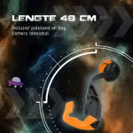 Lanciapalline per cani con pallina da tennis M, 48 cm, arancione – Dog Comets Launcher - immagine 5