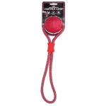 Palla per cani con corda riflettente, galleggiante, rosa – Dog Comets Vortex Loop