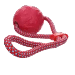 Palla per cani con corda riflettente, galleggiante, rosa – Dog Comets Vortex Loop - immagine 2
