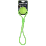 Palla per cani con corda riflettente, galleggiante, verde – Dog Comets Vortex Loop
