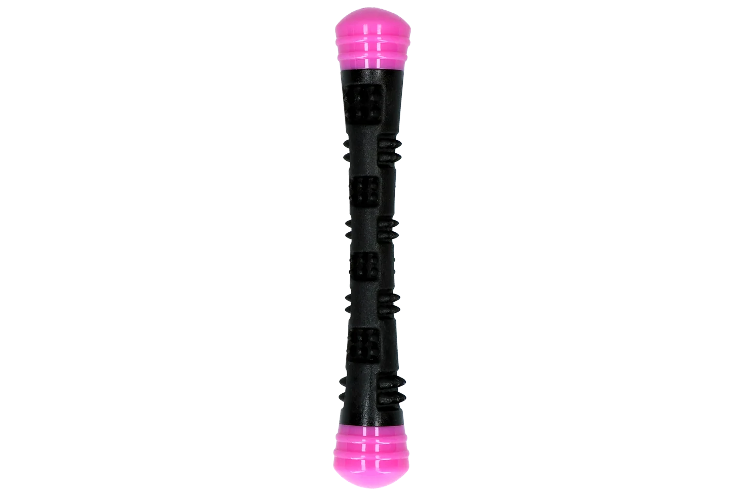 Bastone da riporto in gomma con squeaker, S 23 cm, rosa – Dog Comets Meteor - immagine 3