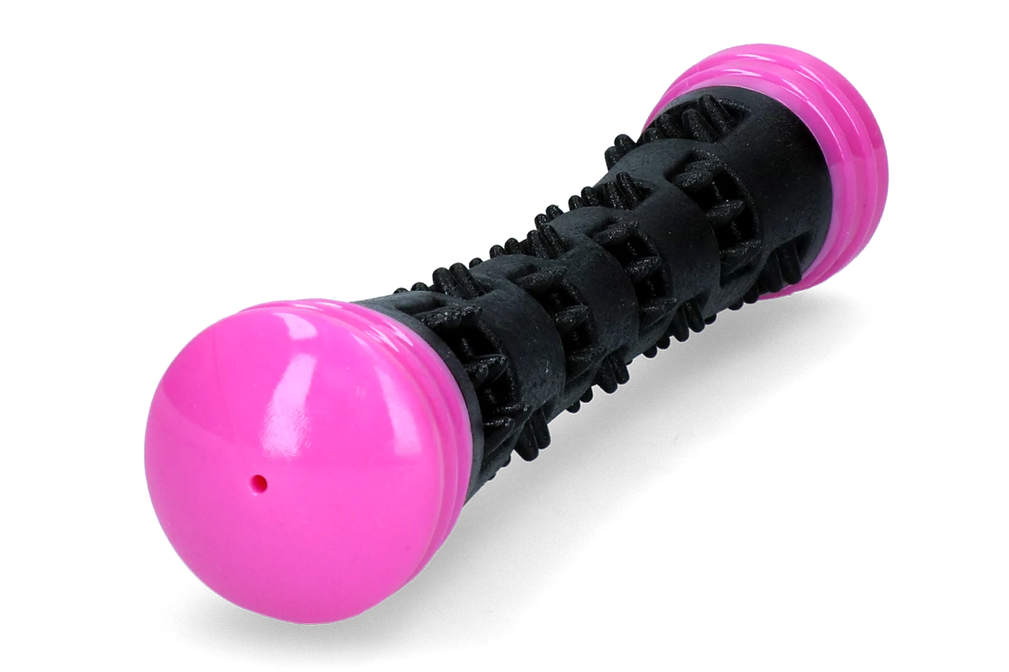 Bastone da riporto in gomma con squeaker, S 23 cm, rosa – Dog Comets Meteor - immagine 4