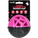 Palla porta snack in gomma con squeaker, rosa – Dog Comets Moonstone