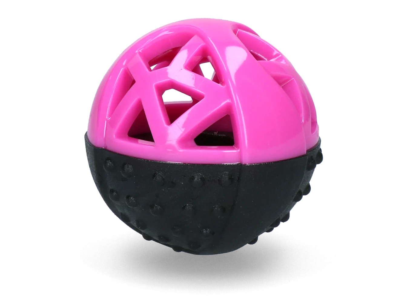 Palla porta snack in gomma con squeaker, rosa – Dog Comets Moonstone - immagine 2