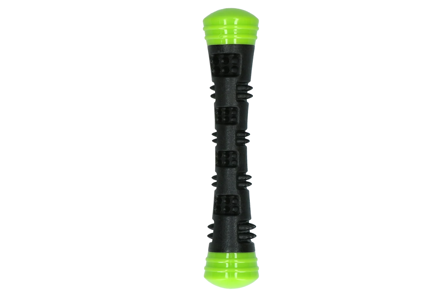 Bastone da riporto in gomma con squeaker, S 23 cm, verde – Dog Comets Meteor - immagine 2