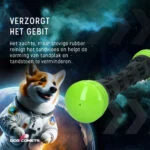 Bastone da riporto in gomma con squeaker, S 23 cm, verde – Dog Comets Meteor - immagine 5